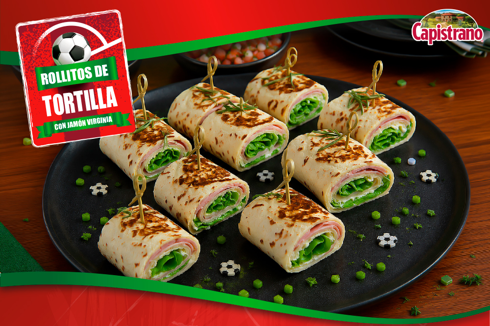 Rollitos de Tortilla con Jamón Virginia