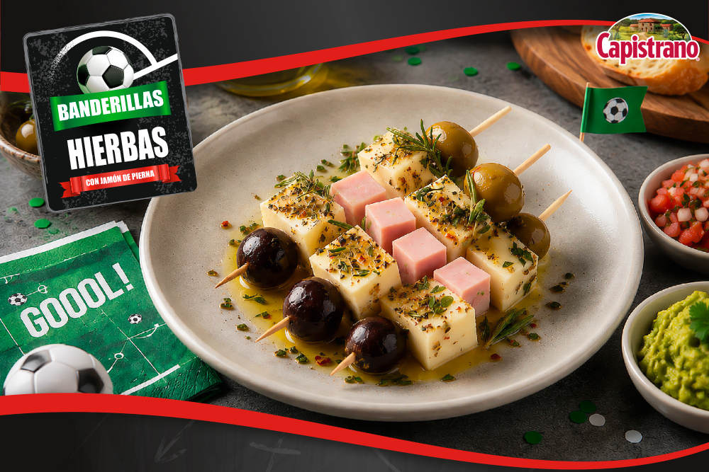 Banderillas a las Hierbas con Jamón de Pierna
