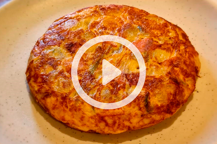 Tortilla de Papa con Jamón