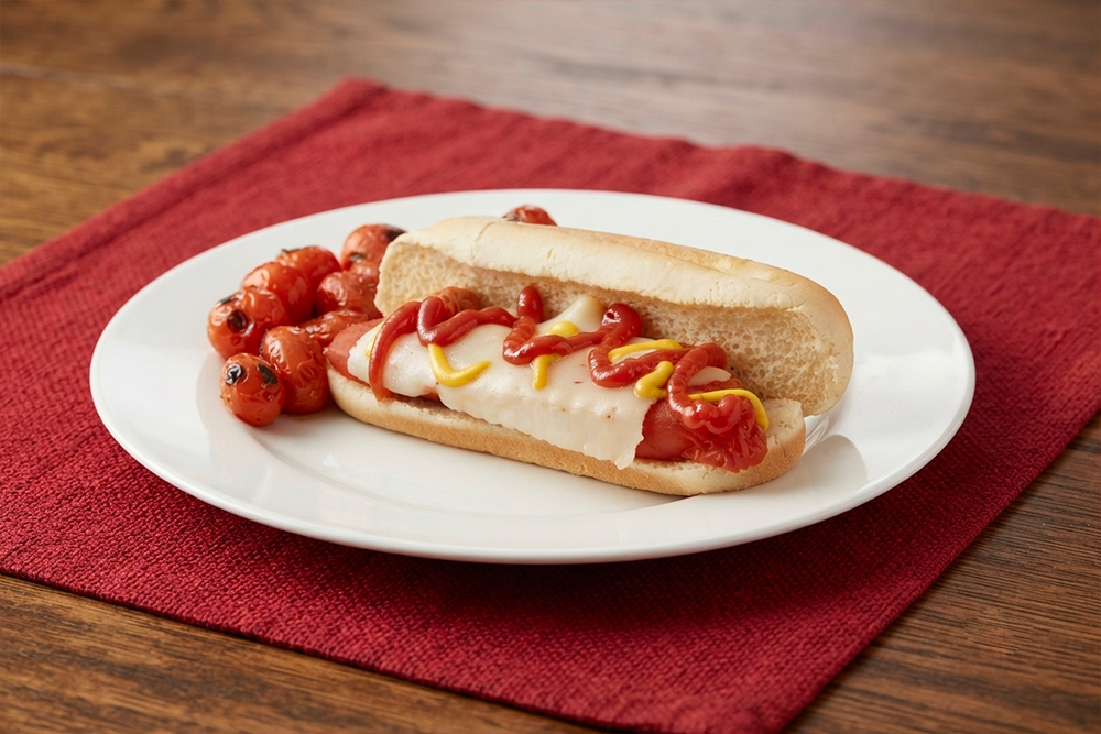 Hot Dog con Salchicha para Asar