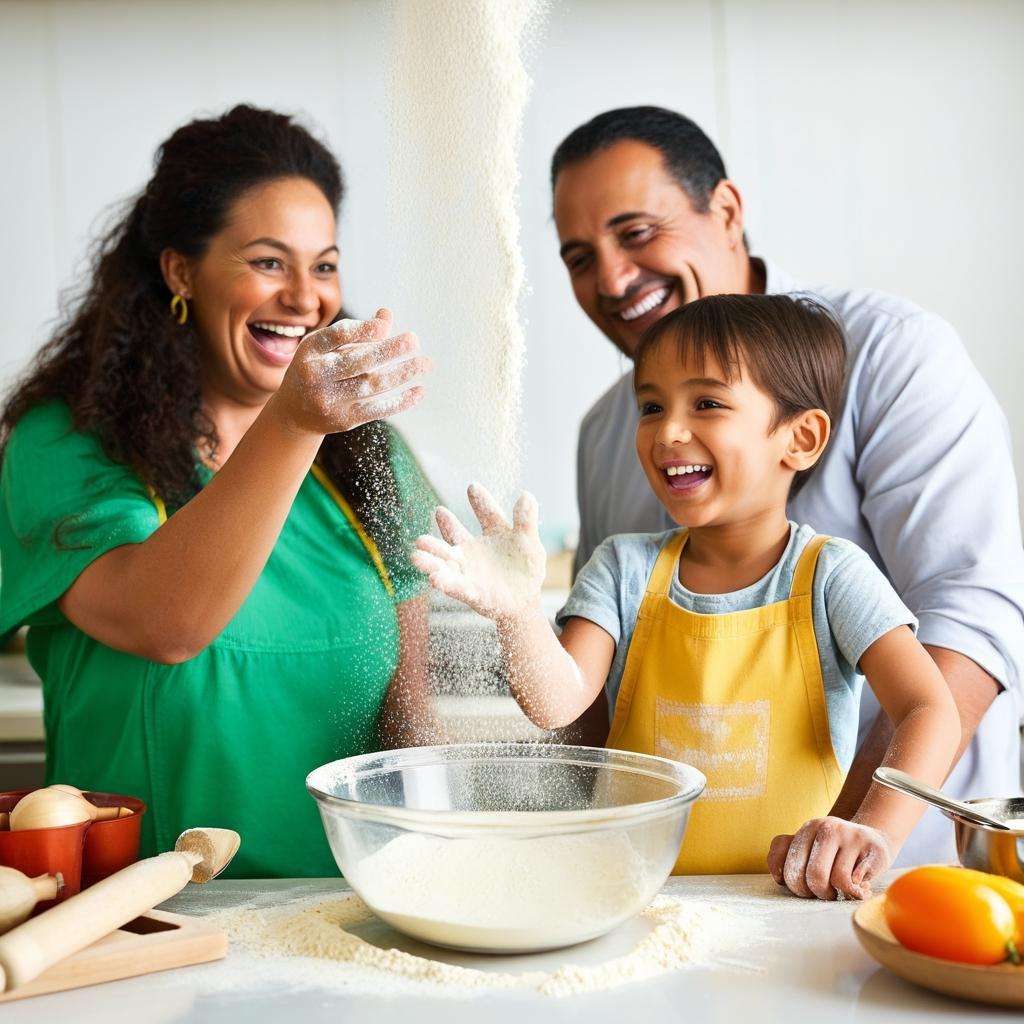  cocinar en familia durante el Día del Hijo