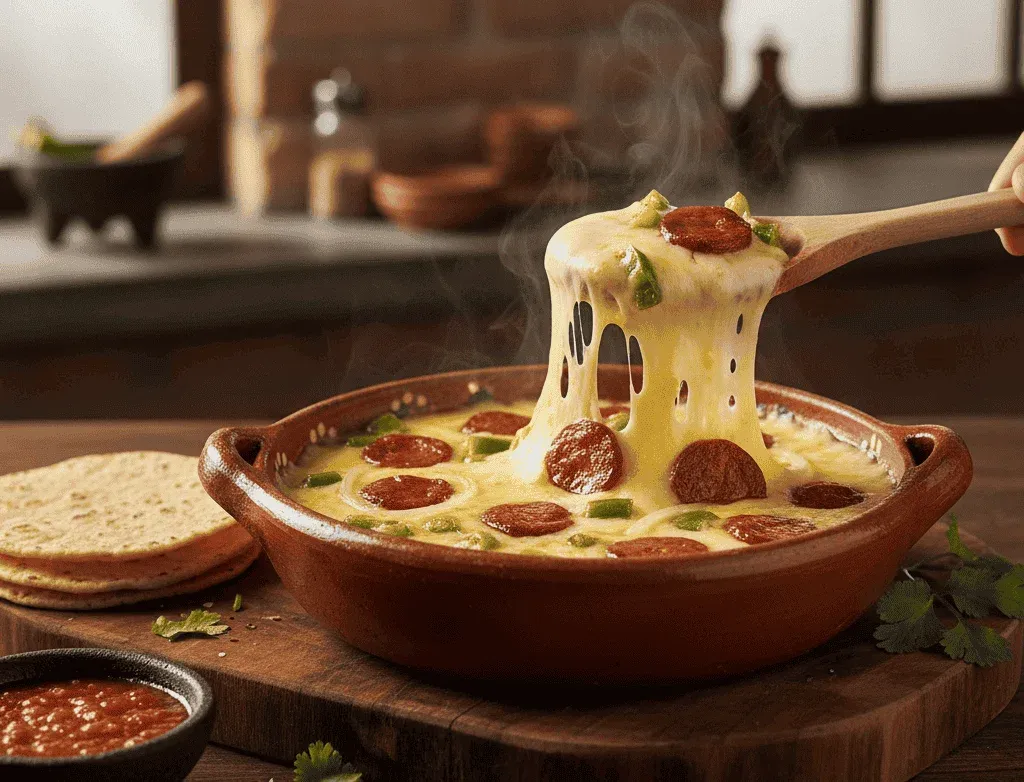 Transforma tus comidas con chorizo español Capistrano y queso manchego fundido